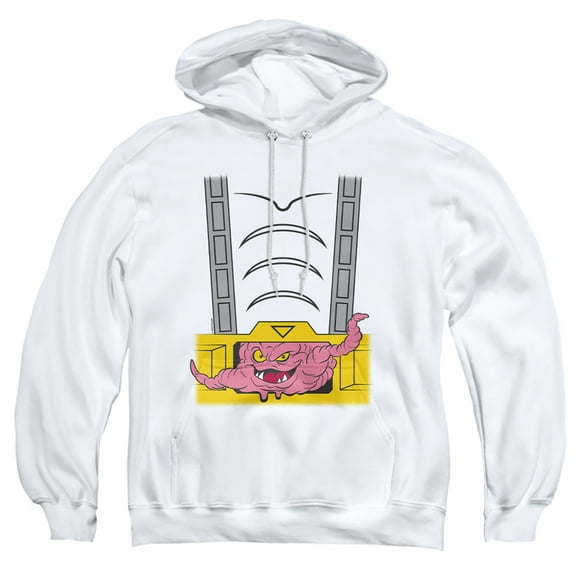 Teenage Mutant Ninja Turtles Krang Suit Adult Pull-Over Hoodie, White, 2X-Large