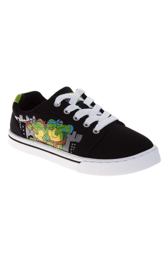 Lace Up Canvas Sneakers. (Little Kids Big Kids), Black Gray, Size: 3