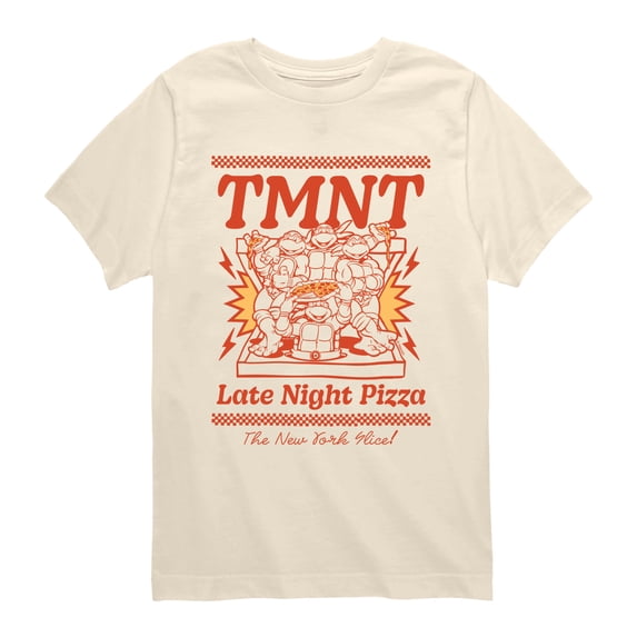 Teenage Mutant Ninja Turtles - Late Night Pizza - Youth Boys Short Sleeve Graphic T-Shirt