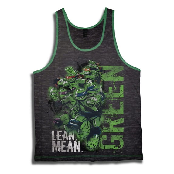 Teenage Mutant Ninja Turtles Lean Mean Green Youth Tank Top T-Shirt | L