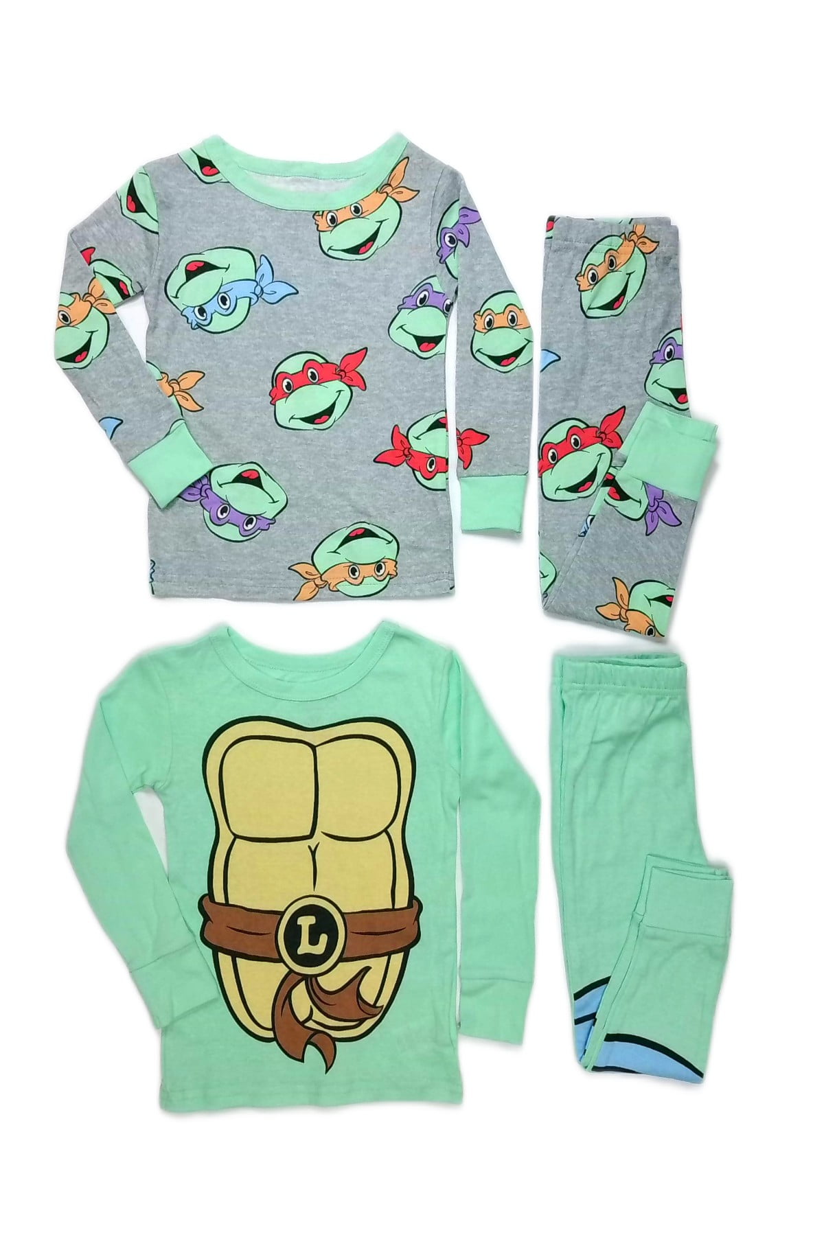 Teenage Mutant Ninja Turtles Leonardo 4-Pc Toddler Boy's Pajama Set, Size 4T