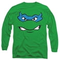 thumbnail image 1 of Teenage Mutant Ninja Turtles Leonardo Angry Unisex Adult Long-Sleeve T Shirt, Kelly Green, Medium, 1 of 3