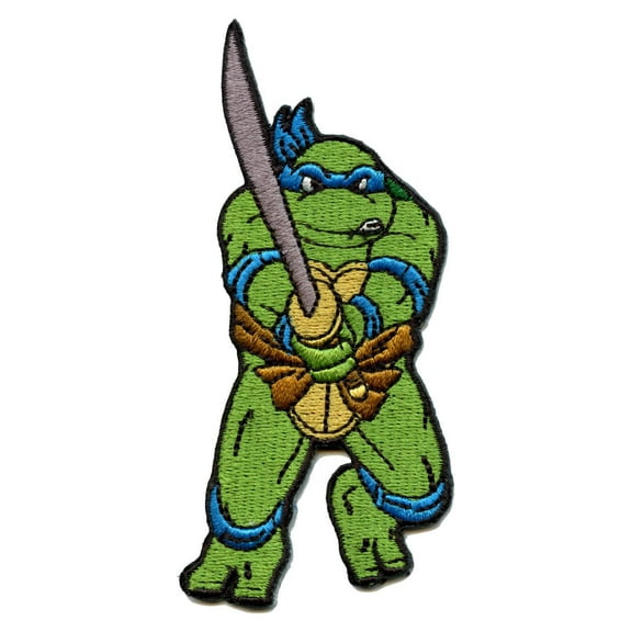 Teenage Mutant Ninja Turtles Leonardo Embroidered Iron On Patch