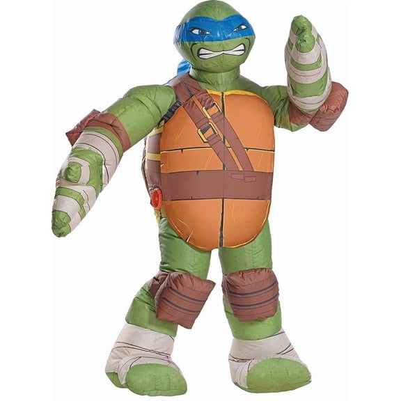 Teenage Mutant Ninja Turtles Leonardo Inflatable Costume for Children with Battery Operated Fan, Kids Size M