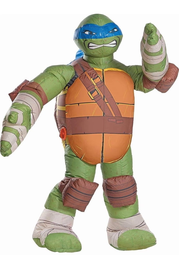 Leonardo Inflatable Costume for Children with Battery Operated Fan, Kids Size M