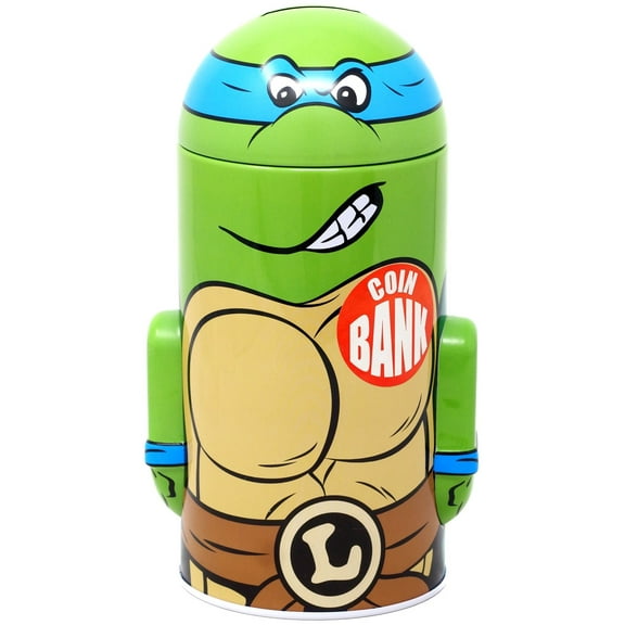 Teenage Mutant Ninja Turtles Leonardo Tin Coin Bank