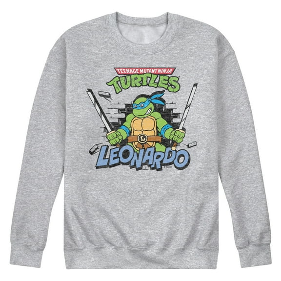 Teenage Mutant Ninja Turtles - Leonardo Wallbuster - Men's Crew Fleece Sweatshirt