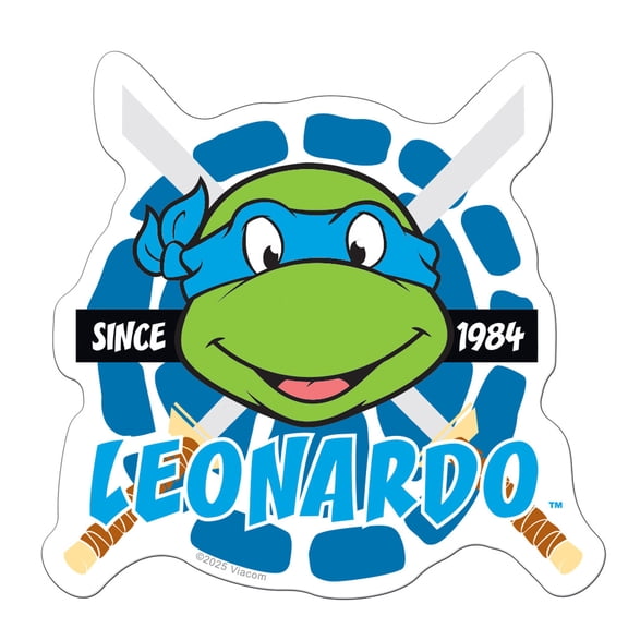 Teenage Mutant Ninja Turtles Leonardo's Head Die Cut Sticker