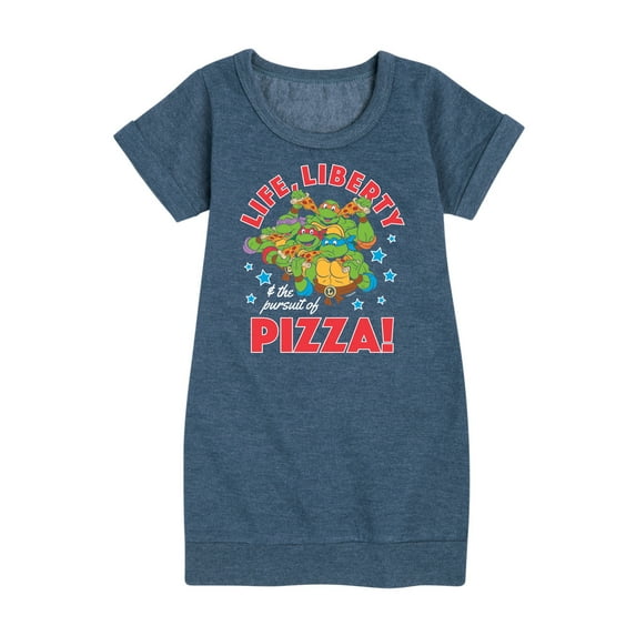 Teenage Mutant Ninja Turtles - Life Liberty Pursuit Of Pizza - Toddler & Youth Girls Fleece Dress