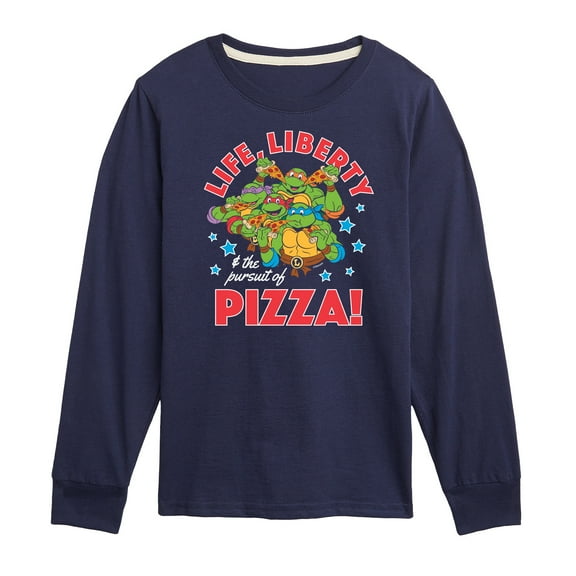 Teenage Mutant Ninja Turtles - Life Liberty Pursuit Of Pizza - Youth Long Sleeve Tee