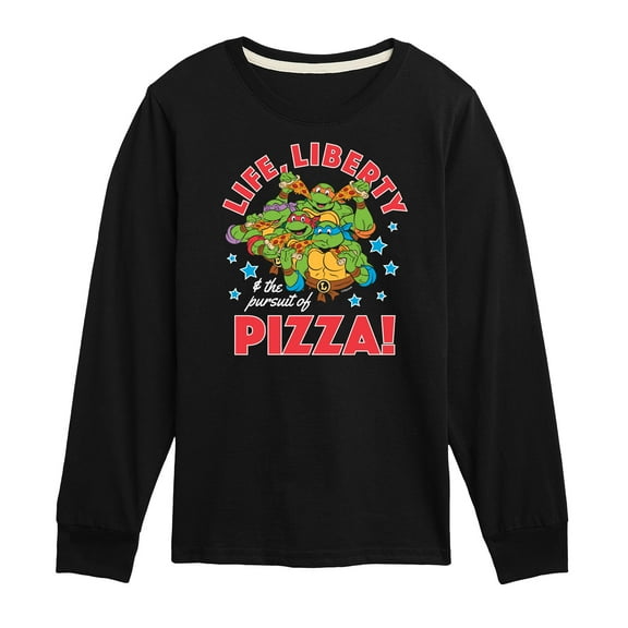Teenage Mutant Ninja Turtles - Life Liberty Pursuit Of Pizza - Youth Long Sleeve Tee