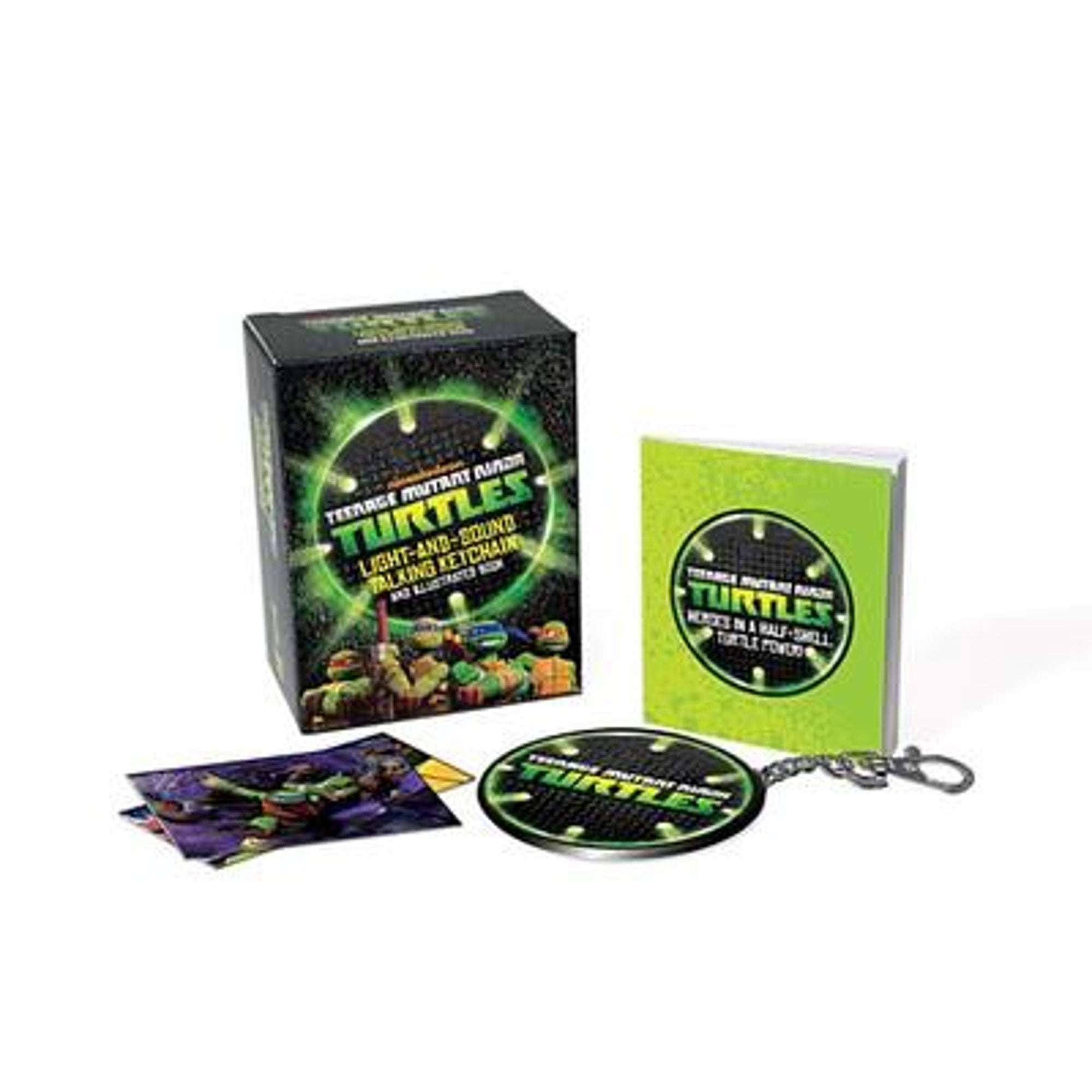 Pre-Owned Teenage Mutant Ninja Turtles: Light-And-Sound Talking Keychain and Illustrated Book 9780762453474 Used