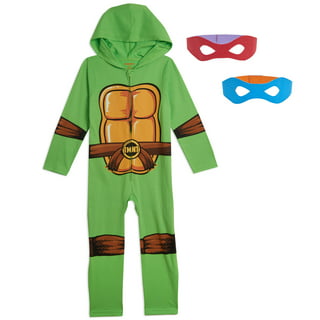 Teenage Mutant Ninja Turtles Leonardo Costume Size 7 8 Med New Hard Plastic  Mask