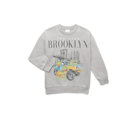 Teenage Mutant Ninja Turtles Little Boys and Big Boys Graphic Sweatshirt, Sizes 4-18