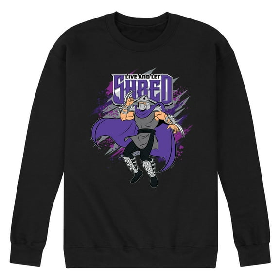 Teenage Mutant Ninja Turtles - Live And Let Shred - Men's Crew Neck Fleece Pullover