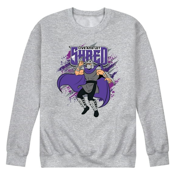 Teenage Mutant Ninja Turtles - Live And Let Shred - Men's Crew Neck Fleece Pullover