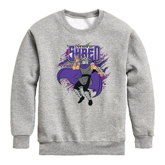 Teenage Mutant Ninja Turtles - Live And Let Shred - Toddler & Youth Crewneck Fleece Sweatshirt