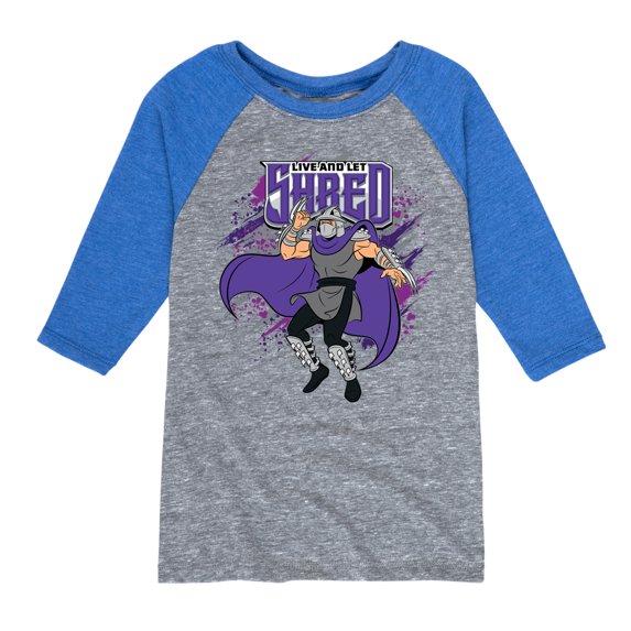 Teenage Mutant Ninja Turtles - Live And Let Shred - Toddler & Youth Raglan Graphic Tee