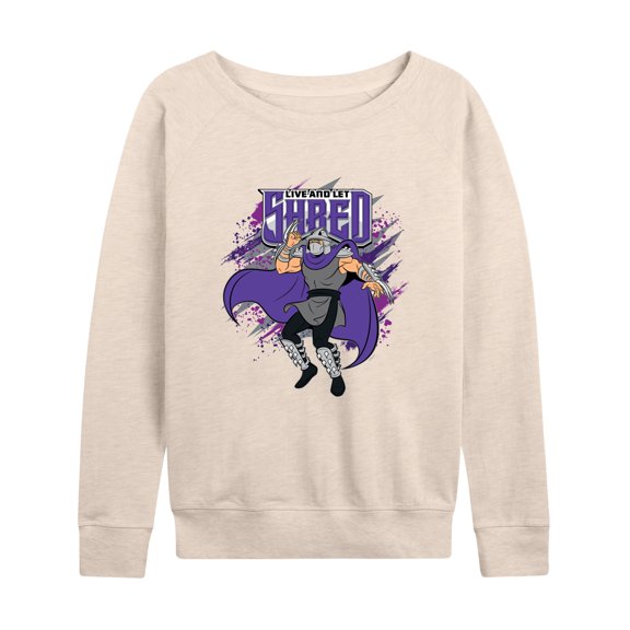 Teenage Mutant Ninja Turtles - Live And Let Shred - Women's Lightweight French Terry Long Sleeve Shirt
