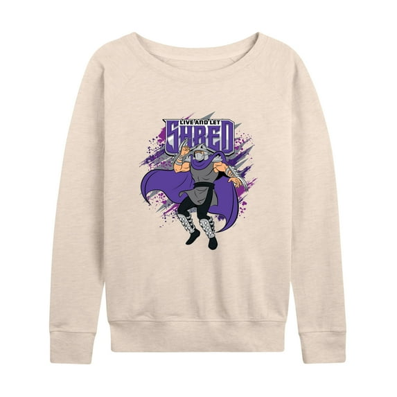 Teenage Mutant Ninja Turtles - Live And Let Shred - Women's Lightweight French Terry Long Sleeve Shirt