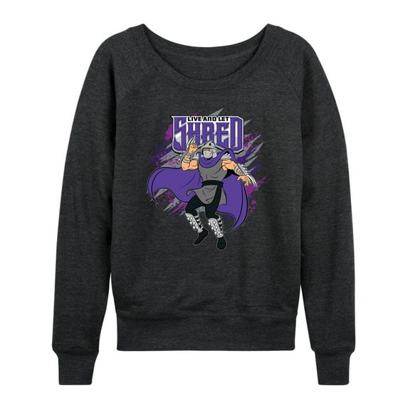 Teenage Mutant Ninja Turtles - Live And Let Shred - Women's Lightweight French Terry Long Sleeve Shirt