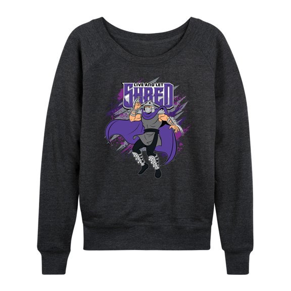 Teenage Mutant Ninja Turtles - Live And Let Shred - Women's Lightweight French Terry Long Sleeve Shirt