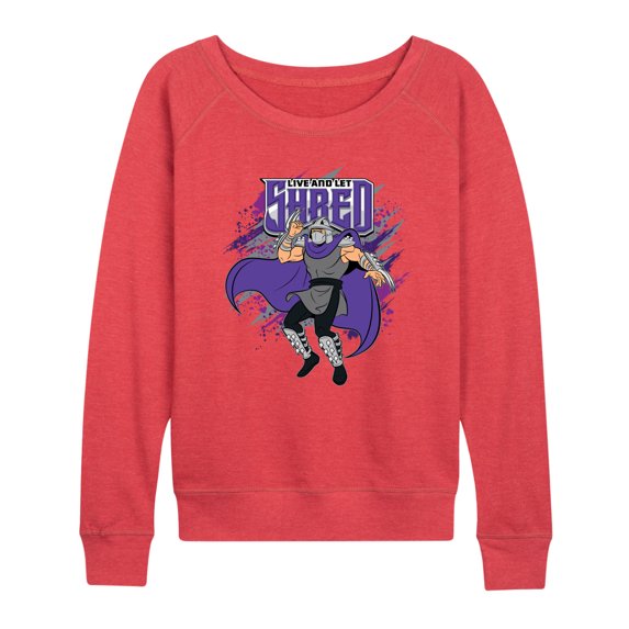 Teenage Mutant Ninja Turtles - Live And Let Shred - Women's Lightweight French Terry Pullover