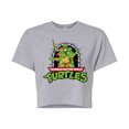 thumbnail image 1 of Teenage Mutant Ninja Turtles - Logo Character Group - Juniors Cropped Cotton Blend T-Shirt, 1 of 5