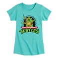 thumbnail image 1 of Teenage Mutant Ninja Turtles  - Logo Character Group  - Toddler & Youth Girls Short Sleeve Graphic T-Shirt, 1 of 5