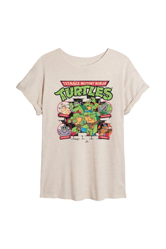 - Logo Group - Juniors Oversized Graphic T-Shirt