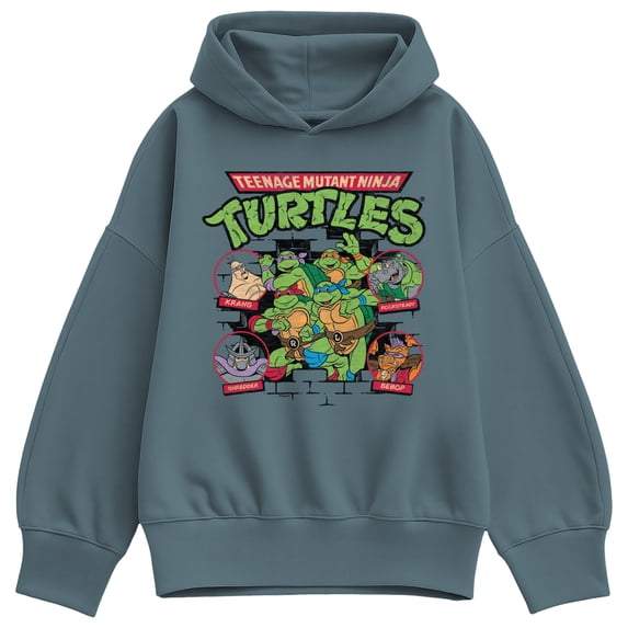 Teenage Mutant Ninja Turtles - Logo Group - Women's Oversized Fleece Hoodie Sweatshirt