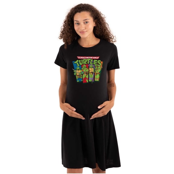 Teenage Mutant Ninja Turtles Logo Women's Maternity Dress Brisco Brands M