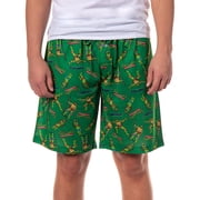 Teenage Mutant Ninja Turtles Lounge Shorts Mens Cowabunga TMNT Sleep Pajama