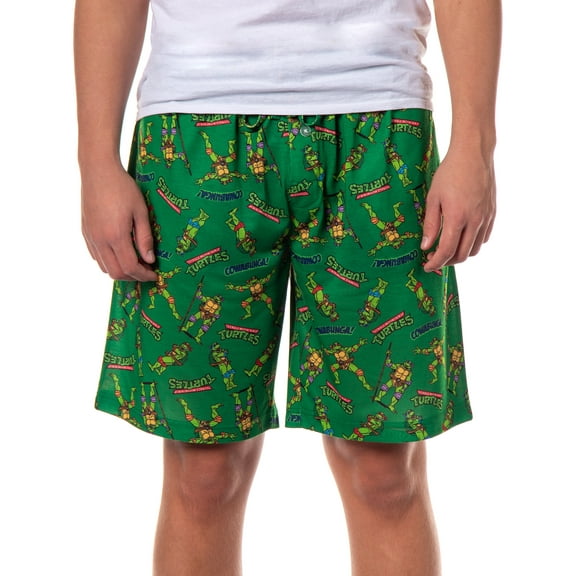 Teenage Mutant Ninja Turtles Lounge Shorts Men's Cowabunga TMNT Sleep Pajama