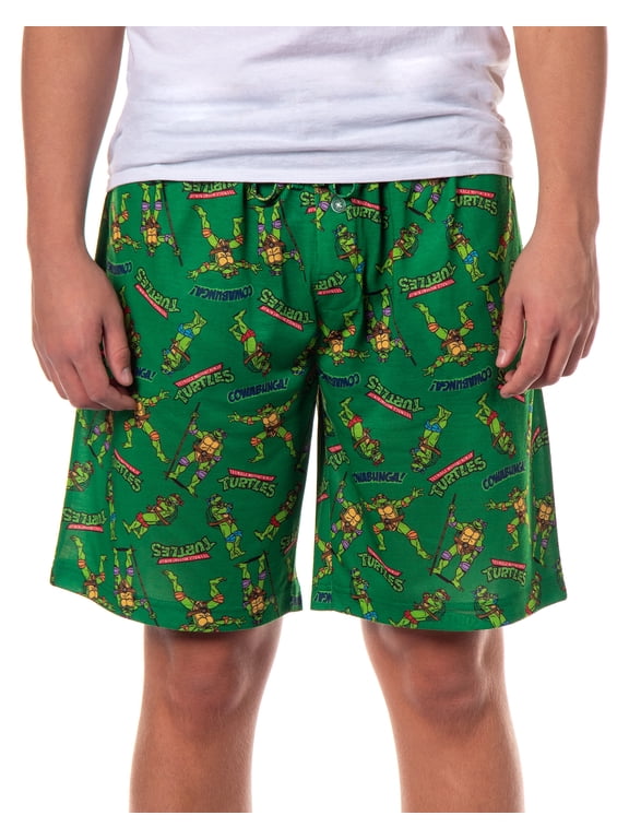 Teenage Mutant Ninja Turtles Lounge Shorts Men's Cowabunga TMNT Sleep Pajama