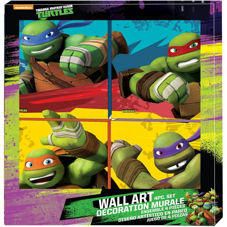 Teenage Mutant Ninja Turtles MDF Wall Art Art Gift Set