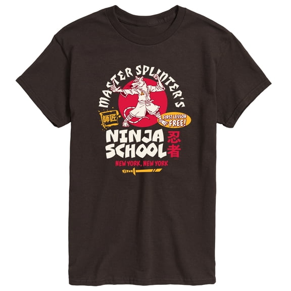 Teenage Mutant Ninja Turtles - Master Splinters Ninja School - Men's Short Sleeve Graphic T-Shirt
