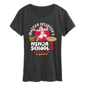 Teenage Mutant Ninja Turtles - Master Splinters School - Womens Short Sleeve Graphic T-Shirt
