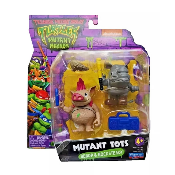 Teenage Mutant Ninja Turtles Mayhem Mutant Tots Bebop & Rocksteady Figure