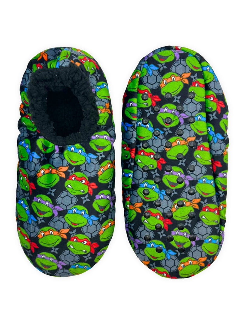 Nickelodeon TMNT Fuzzy Babba Men's Slipper Socks M/L-L/XL with