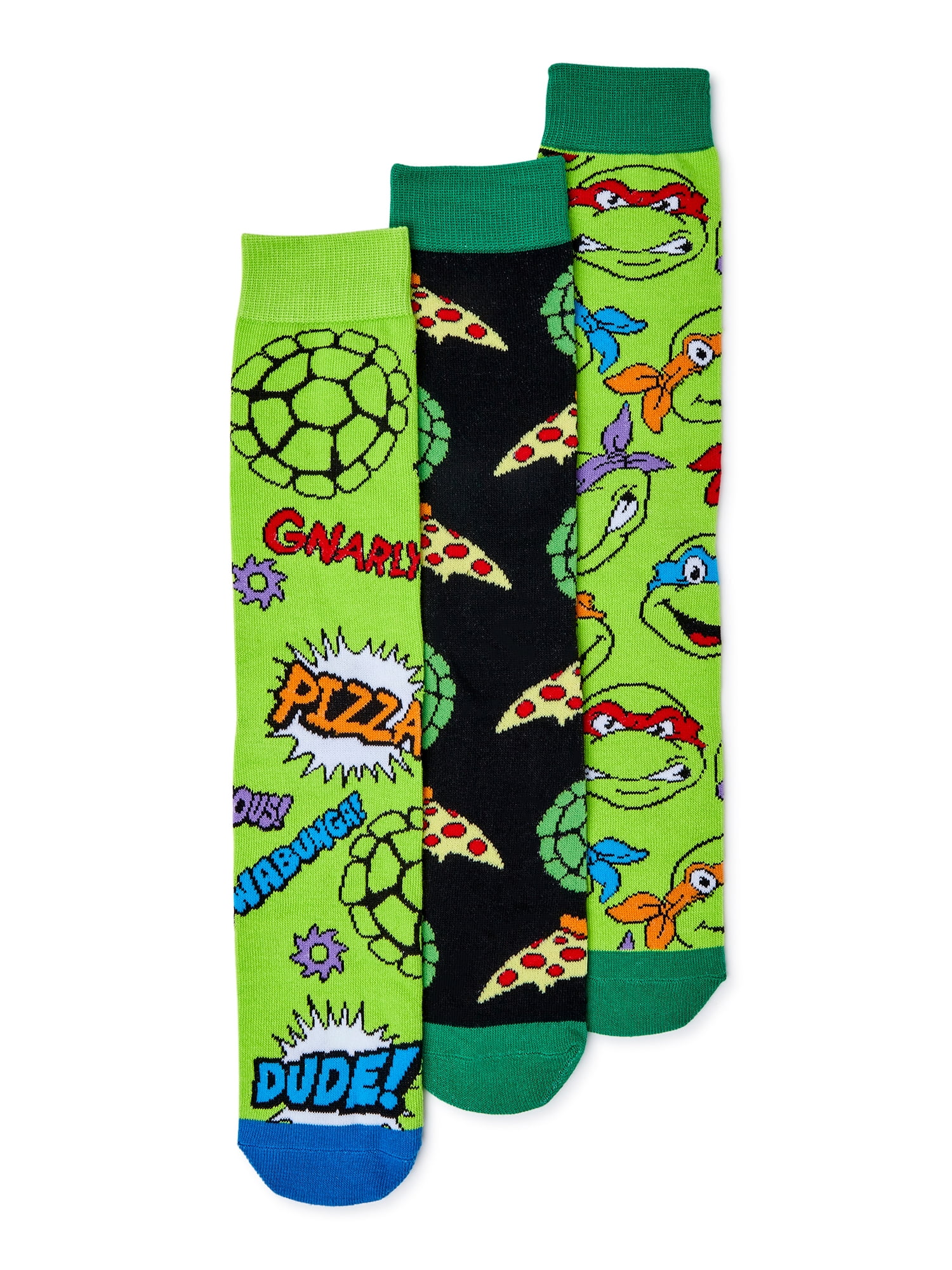 Teenage Mutant Ninja Turtles Men's Giftable Socks, 3-Pack