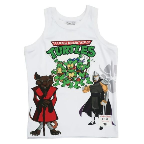 Teenage Mutant Ninja Turtles Men's Headgear Classics Embroidered Basketball Jersey - White (X-Large)