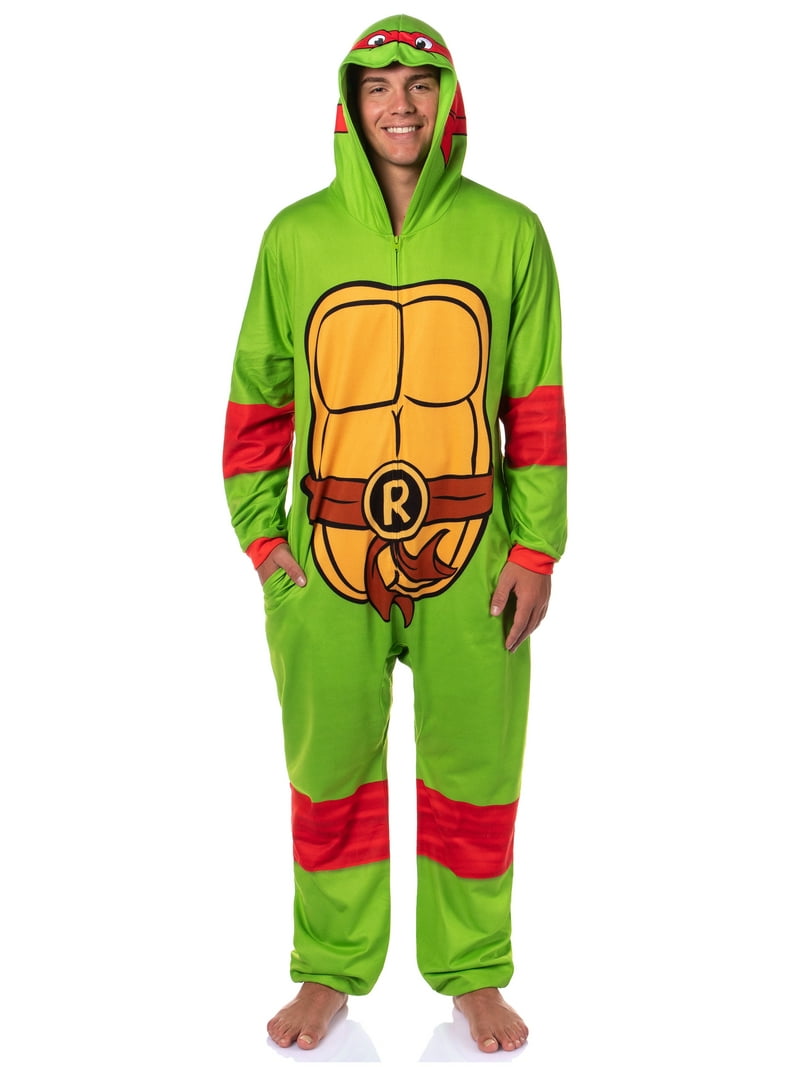 Teenage Mutant Ninja Turtles Mens' Adult Hooded Union Suit TMNT