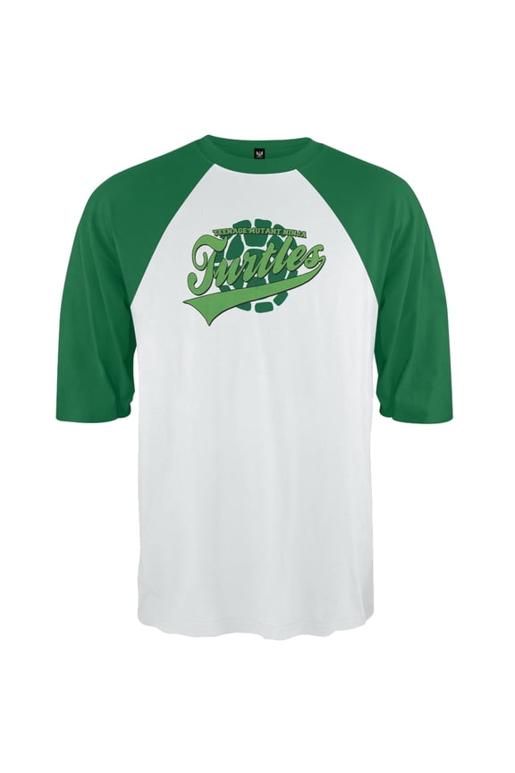 Mens Raglan T-Shirt- Title Over Shell Print (X-Large)