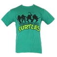 thumbnail image 1 of Teenage Mutant Ninja Turtles Mens T-Shirt - TMNT Smiling Group Silhoueete Image (2X-Large), 1 of 1