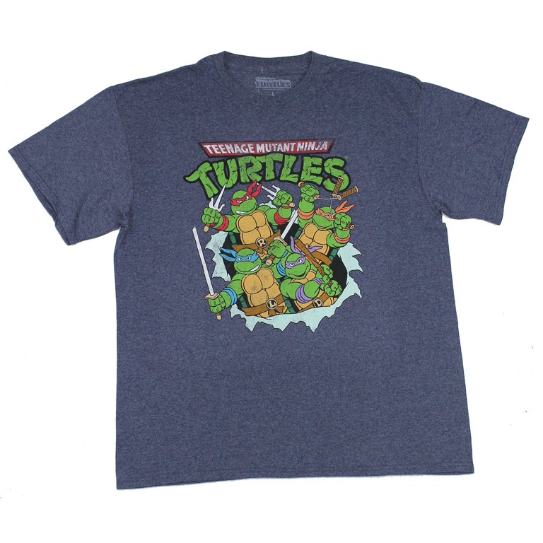 Teenage Mutant Ninja Turtles T-Shirt TMNT All Over Print Men's Size Medium