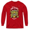 thumbnail image 1 of Teenage Mutant Ninja Turtles Merry Christmas From Our Sewer Kids Long Sleeve T-Shirt for Youth Boys and Girls, 1 of 2