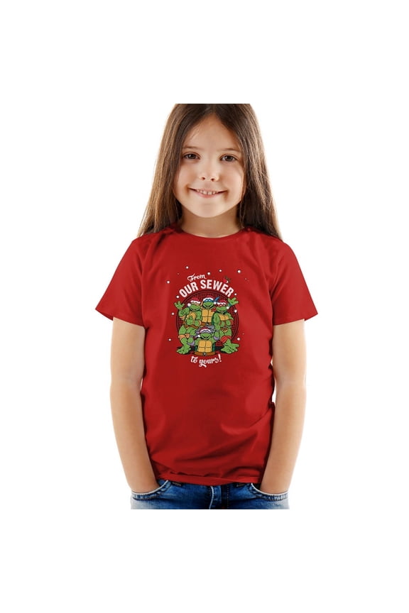 Merry Christmas From Our Sewer Kids T Shirt for Youth Toddler Boys and Girls