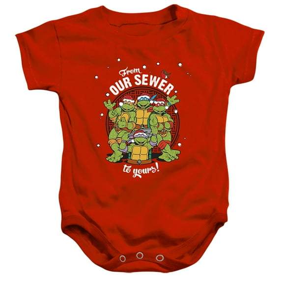 Teenage Mutant Ninja Turtles Merry Christmas From Our Sewer Unisex Infant Snap Suit for Baby