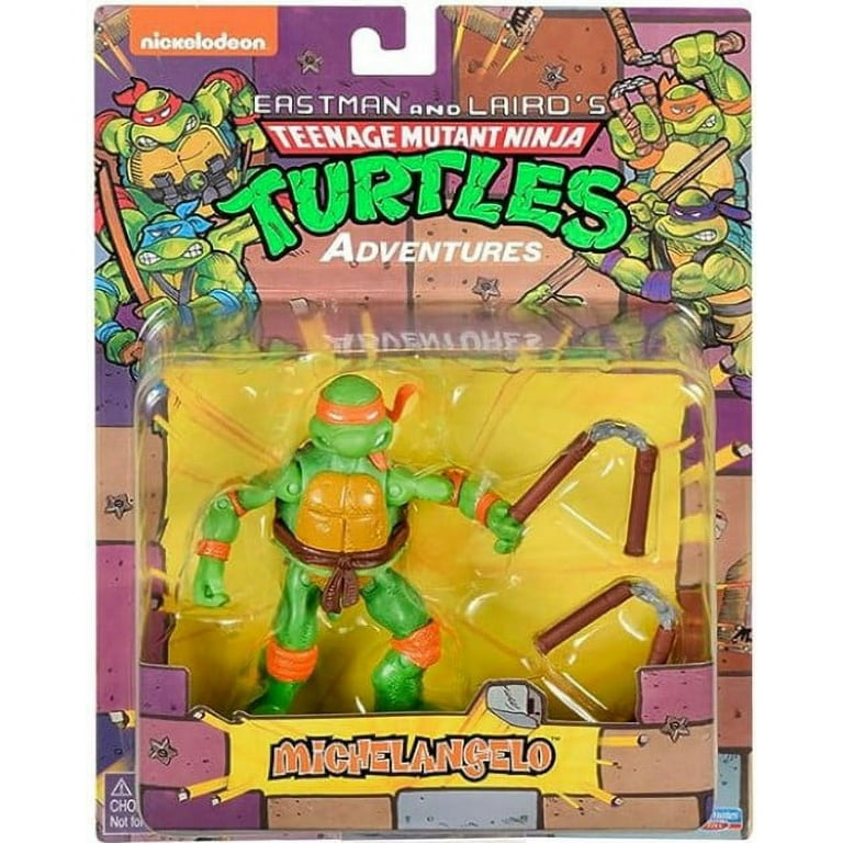 Playmates TMNT Michelangelo Action Figure, Poseable with Accessory
